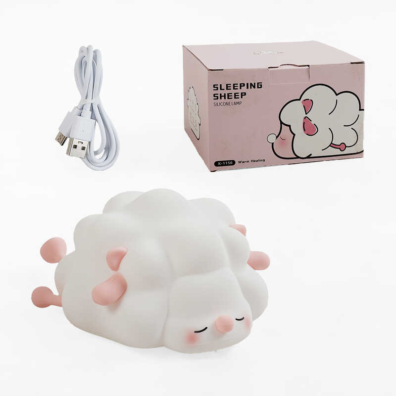 Нічник C 69794 (60) 3 режими, USB Type-C, силіконовий, таймер вимкнення, в коробці