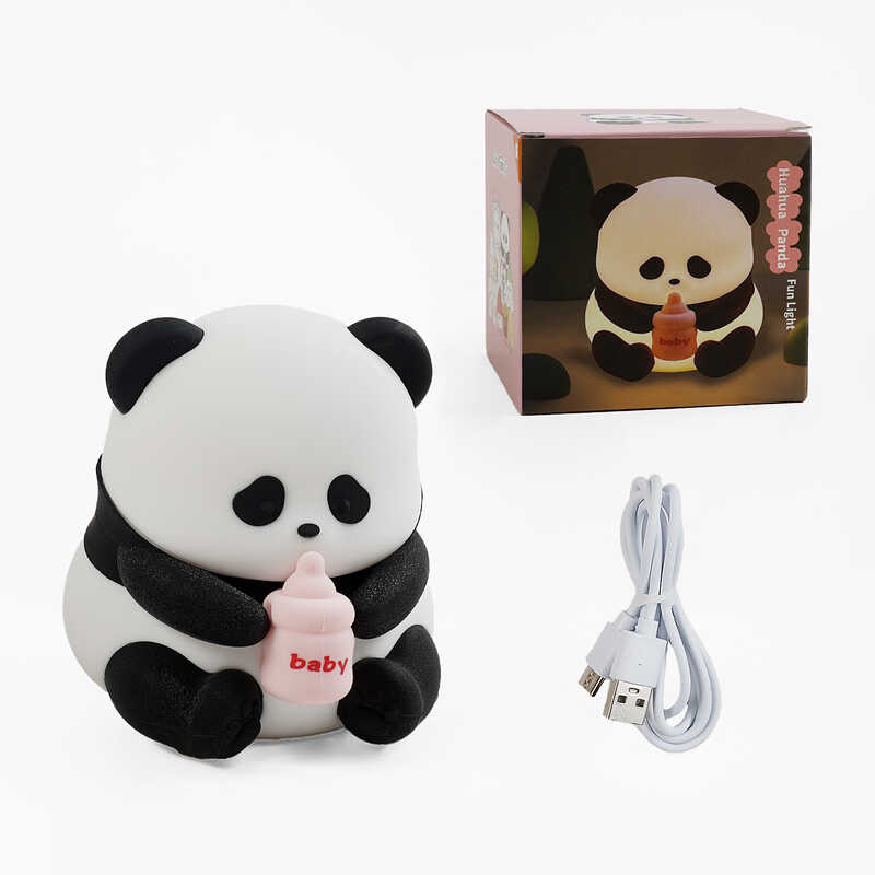 Нічник C 69804 (60) кольорове світло, 3 режими теплого світла, USB Type-C, силіконовий, в коробці