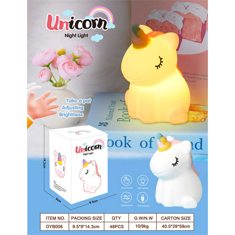 Нічник C 69806 (48) 3 режими, USB Type-C, силіконовий, в коробці