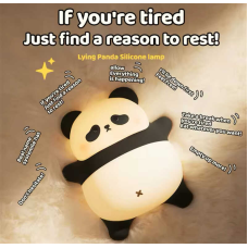 Нічник C 71560 (48) “Панда”, розмір - 14х13х6.5 см, матеріал — силікон; 3 режими інтенсивності підсвічування, таймер, USB - кабель, в коробці