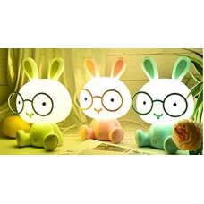 Нічник C 71563 (36) 3 кольори, “Зайчик”, розмір -13х9.5х14 см, 3 режими інтенсивності підсвічування, USB - кабель, працює від мережі, в коробці, ВИДАЄТЬСЯ ТІЛЬКИ МІКС ВИДІВ