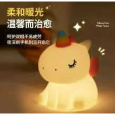 Нічник C 71580 (80) “Єдиноріг”, 7 кольорів, 9 режимів підсвічування, вбудований акумулятор, type-C, в коробці