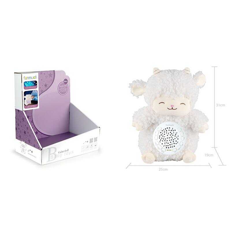 Нічник FM 666-28 (18) “Овечка“, проєктор зоряного неба, колискові, звуки природи, таймер, в коробці