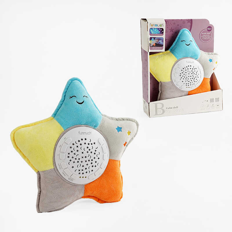 Нічник FM 666-38 (36) “Зірка“, проєктор зоряного неба, колискові, звуки природи, таймер, в коробці