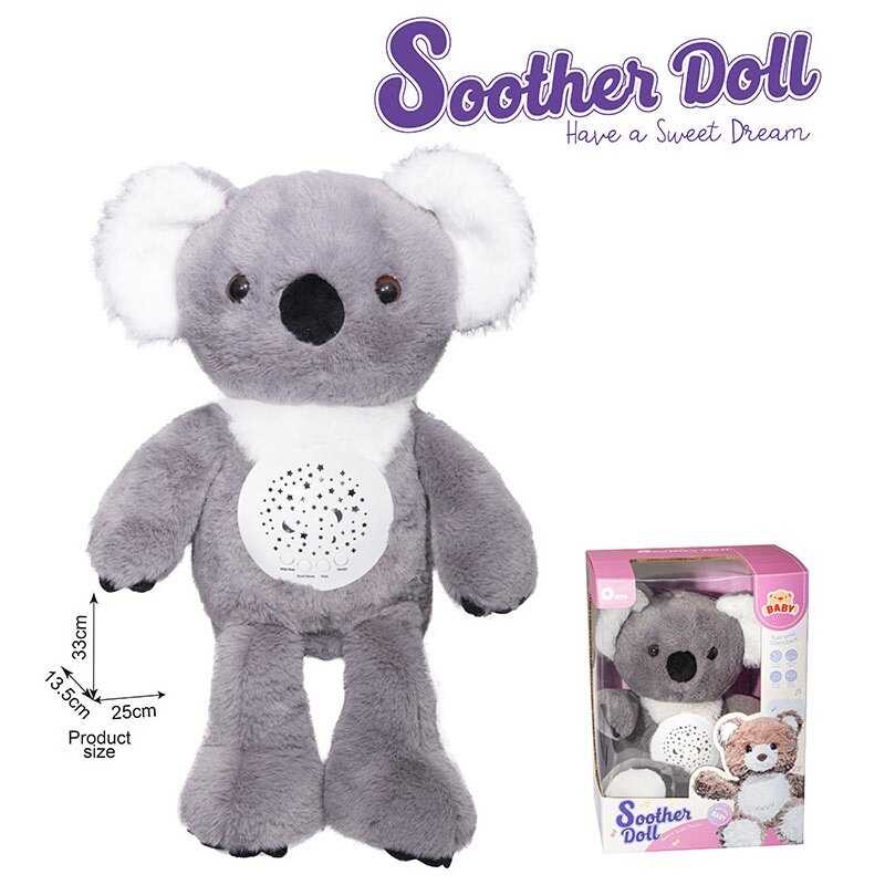 Нічник KC 6 (24/2) “Коала“, мелодії, звуки, підсвічування, регулювання гучності, проєктор зоряного неба, в коробці