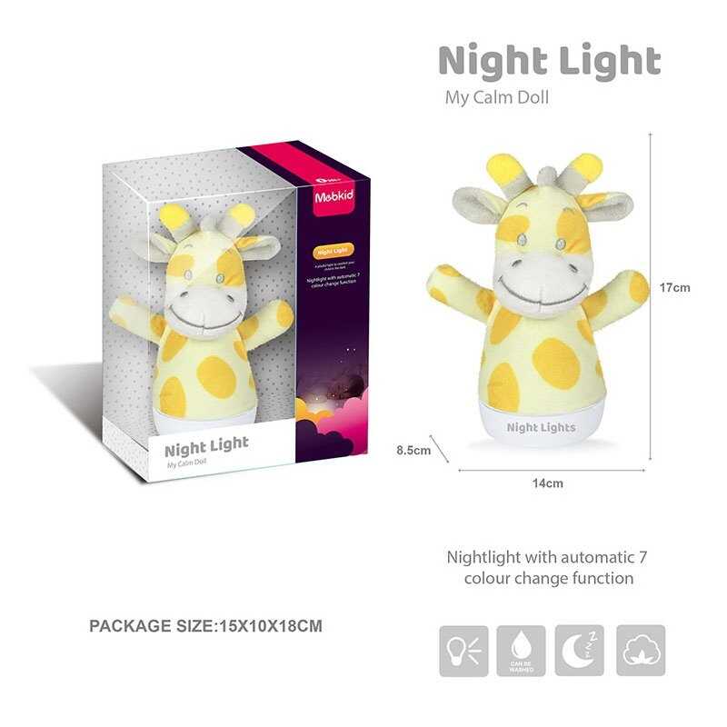 Нічник MBQ 664-6 A (72) “Жираф”, підсвічування, висота 16 см, в коробці Нічник MBQ 664-6 A (72) “Жираф”, підсвічування, висота 16 см, в коробці