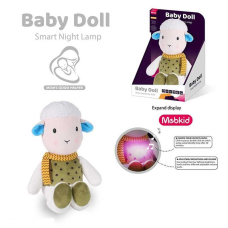 Нічник MBQ 665-1 (36) вбудований акумулятор, USB Type-C кабель, підсвічування, мелодії, нічник, таймер вимкнення, регулювання гучності, в коробці