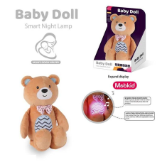 Нічник MBQ 665-3 (36) вбудований акумулятор, USB Type-C кабель, підсвічування, мелодії, нічник, таймер вимкнення, регулювання гучності, в коробці