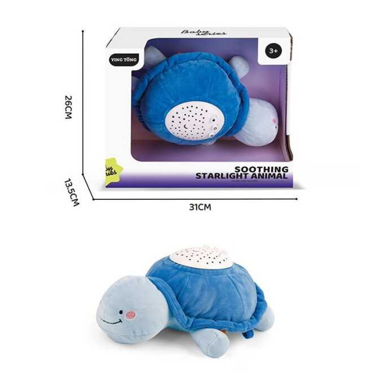 Нічник YT 24-13 (36/2) “Черепашка“, проєктор зоряного неба, знімний блок, мелодії, звуки природи, зміна режимів підсвічування, регулювання гучності, в коробці