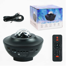 Нічник-колонка С 65401 (36) працює від мережі, підсвічування, динамік, роз’єм для флешки, лазер, пульт, в коробці, ВИДАЄТЬСЯ МІКС 