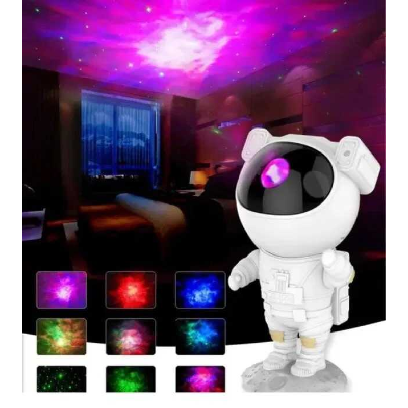Нічник-проєктор C 65315 (24) “Космонавт”, декілька режимів, зірки, магнітна голова, висота 22 см, від мережі, рухливі елементи, пульт, в коробці