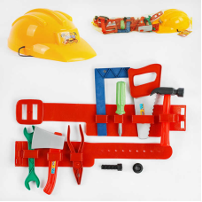 Набір інструментів 25162 (96/2) каска, пояс, інструменти, у сітці