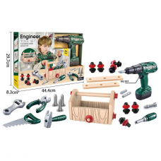 Набір інструментів G 252 (20/2) 41 елемент, шурупокрут на батарейках, ящик для інструментів, тренувальні бруски, в коробці