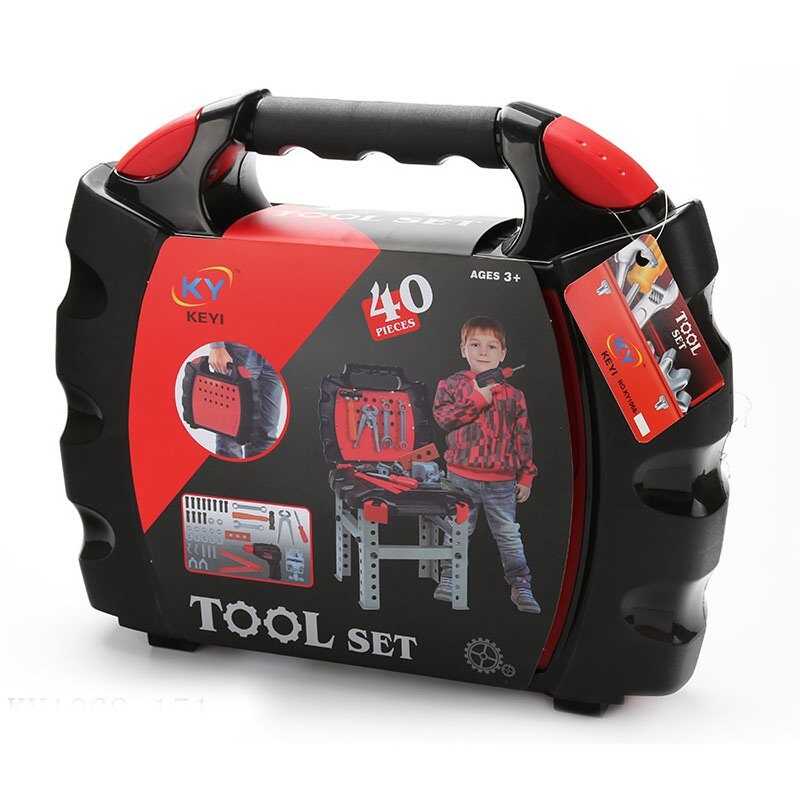 Набір інструментів KY 1068-151 (12/2) 15 елементів, шуруповерт на батарейках, валіза-стіл, тренувальні бруски, у валізі Набір інструментів KY 1068-151 (12/2) 15 елементів, шуруповерт на батарейках, валіза-стіл, тренувальні бруски, у валізі