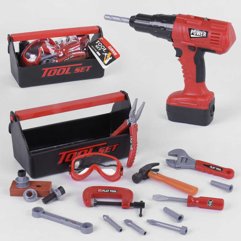 Набір інструментів KY 1068-308 (24/2) шуруповерт на батарейках, у валізі Набір інструментів KY 1068-308 (24/2) шуруповерт на батарейках, у валізі