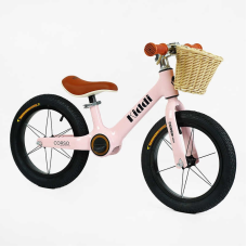 Велобіг “CORSO KIDDI“ LT-14055 (1) магнієва рама, колеса надувні резинові 14’’, алюмінієві обода, підставка для ніг, корзинка, в коробці