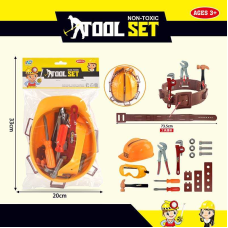 Набір інструментів LS 986-4 (60/3) каска, пояс, окуляри, 11 елементів, у пакеті