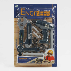 Набір інструментів МТ 6-4 (96/2) 13 елементів, механічний дриль, аксесуари, на листі