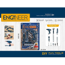 Набір інструментів МТ 6-5 (96/2) 13 елементів, механічний дриль, аксесуари, на листі