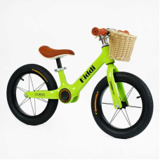 Велобіг “CORSO KIDDI“ LT-14127 (1) магнієва рама, колеса надувні резинові 14’’, алюмінієві обода, підставка для ніг, корзинка, в коробці