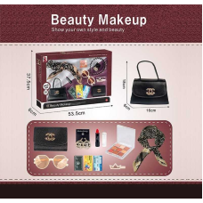 Набір аксесуарів S 2 (24) сумочка, хустинка, окуляри, палетка тіней, гаманець, обруч для волосся, помада, сережки, заколка, в коробці