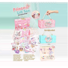 Набір аксесуарів ZD 111 (48/2) 2 види, конверт, наліпки, ручка, ланцюжки, в боксі