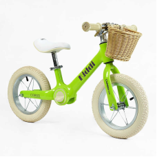 Велобіг “CORSO KIDDI“ ML-12328 (1) магнієва рама, колеса надувні резинові 12’’, алюмінієві обода, підставка для ніг, корзинка, в коробці