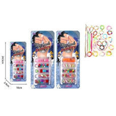 Набір бісеру 22063 (480/2) “Ball“, 2 види, намистини, браслет, нитки, на листі