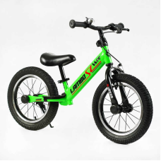 Велобіг “CORSO LAMBO“ LB-14700 (1) сталева рама, ручне гальмо, колеса надувні резинові 14’’, алюмінієві обода, підставка для ніг, підніжка, дзвоник