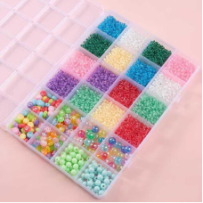 Набір бісеру 610-34 G (120) ножиці, ліска, у боксі