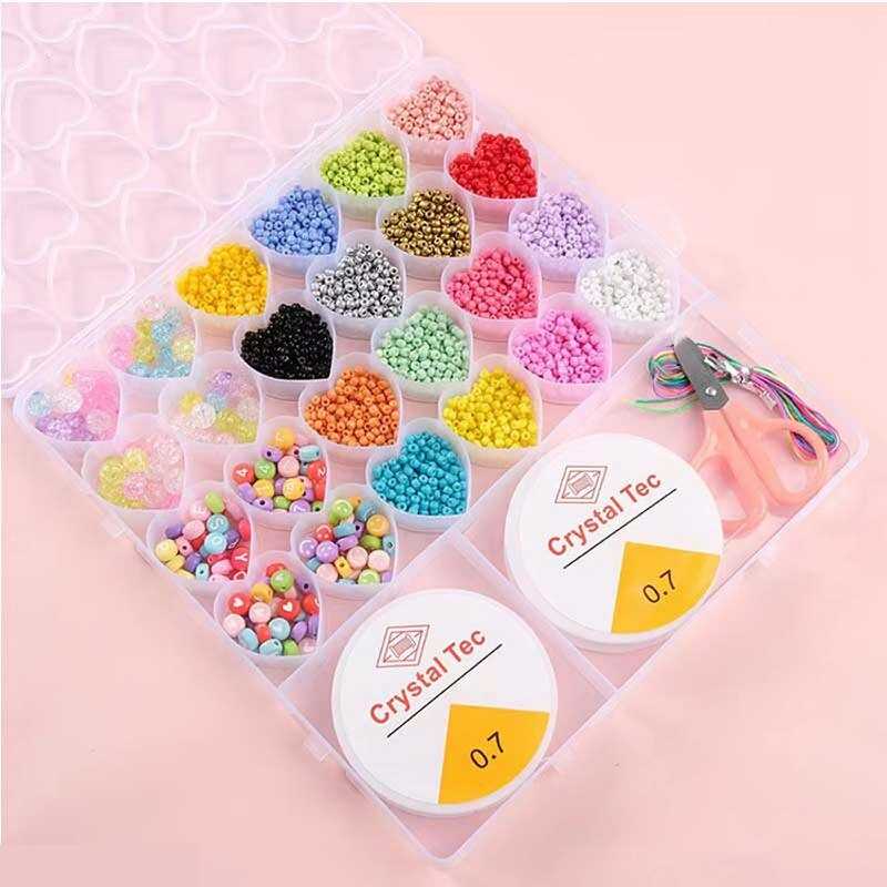 Набір бісеру 610-40 B (120) ліска, ножиці, нитки, у боксі