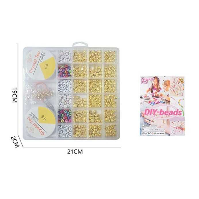 Набір бісеру H 26-9 (120/2) ліска, фурнітура, ножиці, в боксі