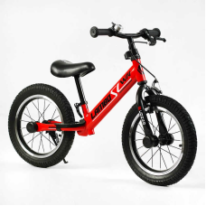 Велобіг “CORSO LAMBO“ LB-14811 (1) сталева рама, ручне гальмо, колеса надувні резинові 14’’, алюмінієві обода, підставка для ніг, підніжка, дзвоник