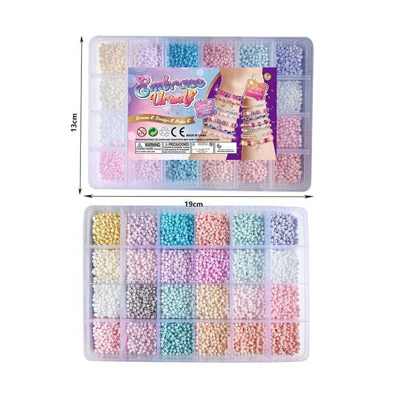 Набір бісеру N 094 L (60/2) плетіння браслета, у боксі Набір бісеру N 094 L (60/2) плетіння браслета, у боксі