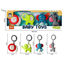 Набір брязкалець 977-3 (60/2) 4 штуки, рухливі елементи, в коробці