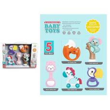 Набір брязкалець SL 84852 (24/2) 5 штук, з прорізувачами, у коробці