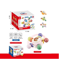 Брязкальце-спіннер 8235 E (200/2) 3 брязкальця, гумові прорізувачі, присоски, в коробці