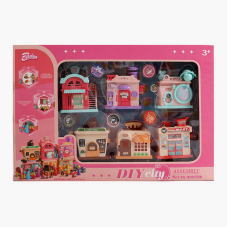 Набір будиночків 131-40 (18) 6 шт., з’єднуються між собою, аксесуари, рухомі елементи, фігурки, в коробці