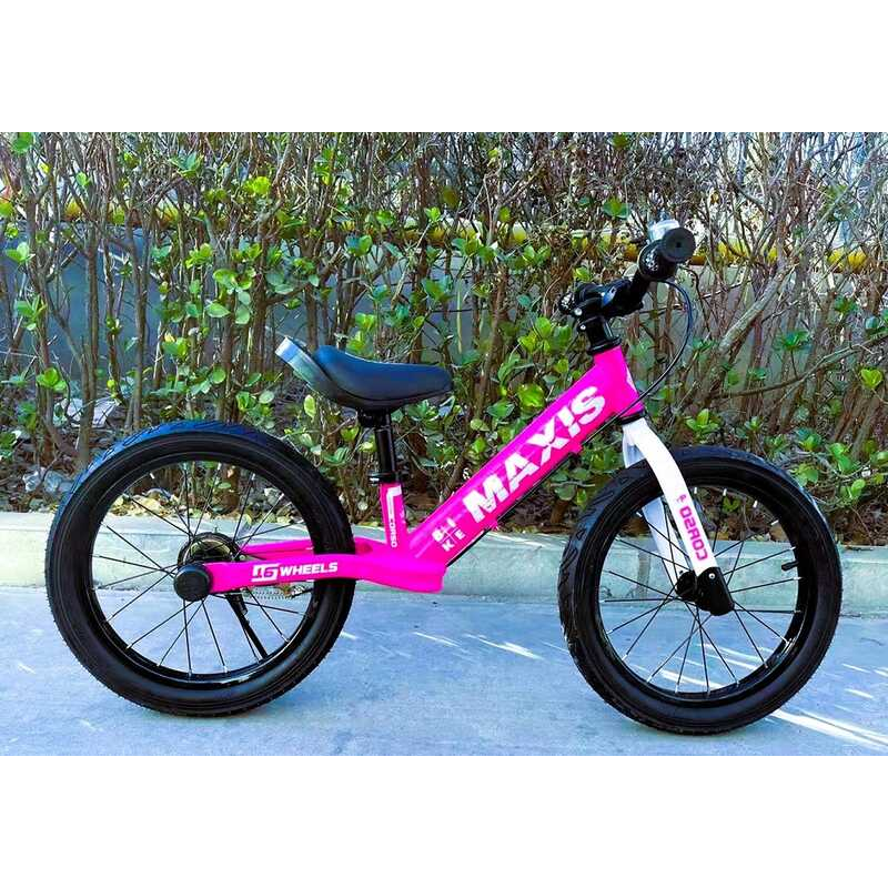 Велобіг “CORSO MAXIS“ MX-48018 (1) сталева рама, ручне заднє гальмо, колеса надувні резинові 16’’, підніжка, дзвоник