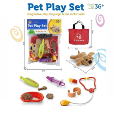 Набір ветеринара KJ 05 A-12 (144/2) м“яка іграшка, сумочка, аксесуари, в пакеті