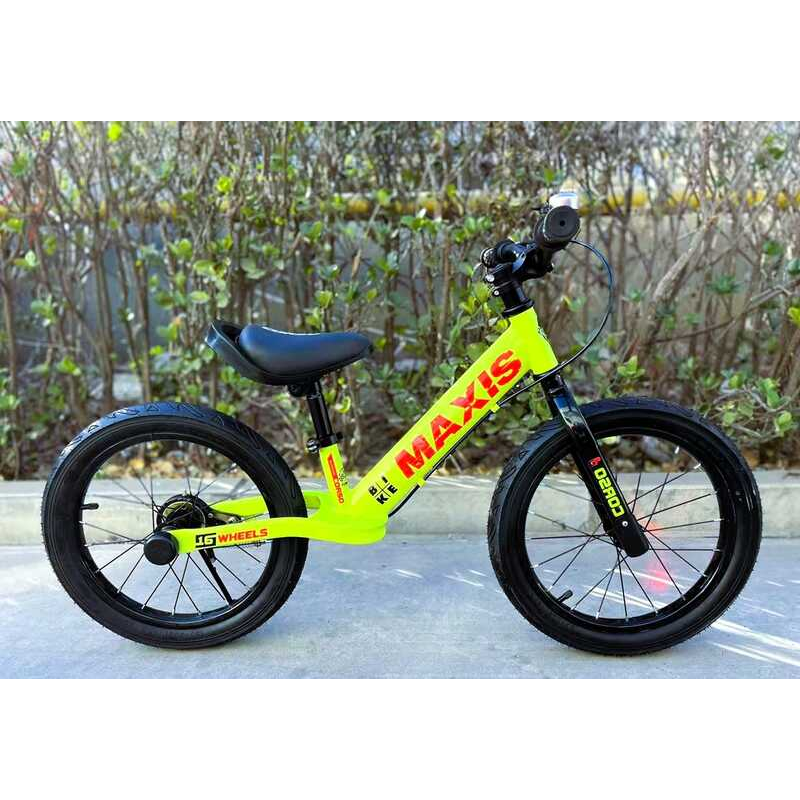 Велобіг “CORSO MAXIS“ MX-65049 (1) сталева рама, ручне заднє гальмо, колеса надувні резинові 16’’, підніжка, дзвоник