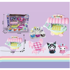 Набір героїв YQ 507 (48/2) 2 фігурки героїв, візок з морозивом, стіл та стільці, аксесуари, в коробці