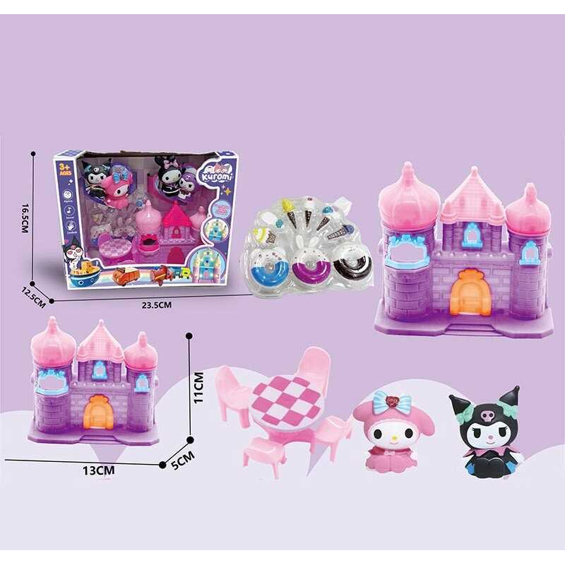 Набір героїв YQ 512 (48/2) 2 фігурки героїв, замок, стіл та стільці, аксесуари, в коробці