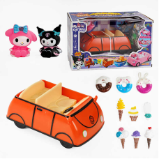 Набір героїв YQ 8108 (36/2) 2 гумові фігурки героїв, автомобіль, музика, аксесуари, в коробці