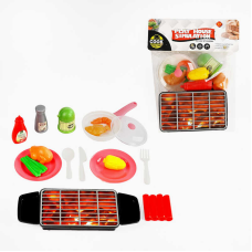 Набір гриль XZ 1016 A (96/2) 15 елементів, пательня, посуд, продукти, у пакеті