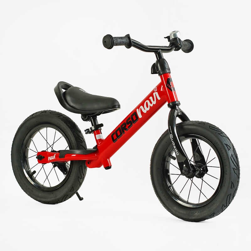 Велобіг “CORSO Navi“ NV-12306 (1) сталева рама, колесо 12“, надувні колеса, підніжка, підставка для ніг, дзвіночок