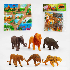 Набір диких тварин TK - 80466 (216) “TK Group“, 6 тварин, ігрове поле, у пакеті