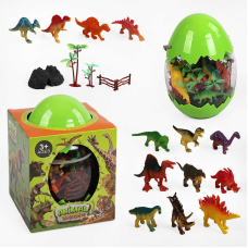 Набір динозаврів 000-046 D (36/2) дерева, гора, паркан, у боксі, в коробці