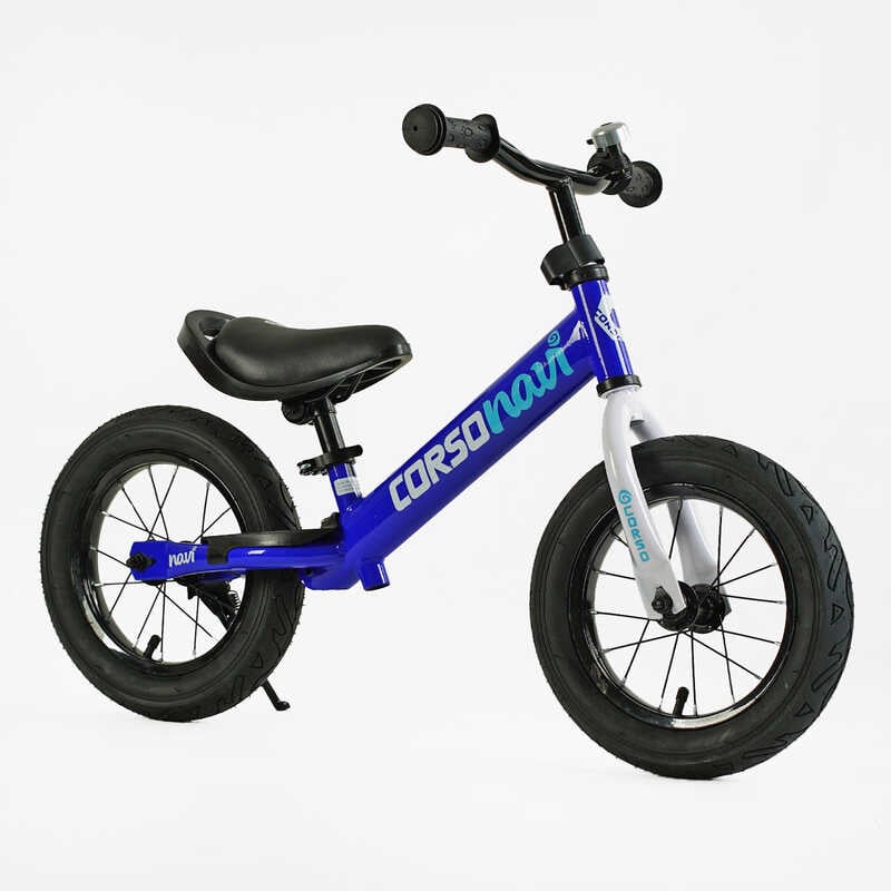 Велобіг “CORSO Navi“ NV-12645 (1) сталева рама, колесо 12“, надувні колеса, підніжка, підставка для ніг, дзвіночок