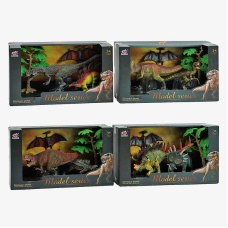 Набір динозаврів Q 9899 V4 (24/2) 4 види, 4 елемента, в коробці, ВИДАЄТЬСЯ ТІЛЬКИ МІКС ВИДІВ